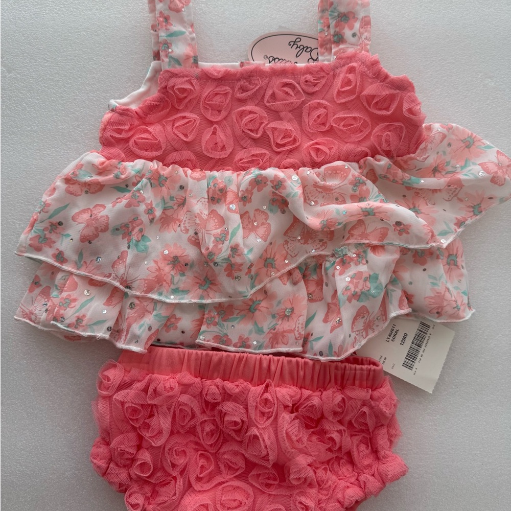 Little Lass Baby Ruffle outfit 2pcs Set
